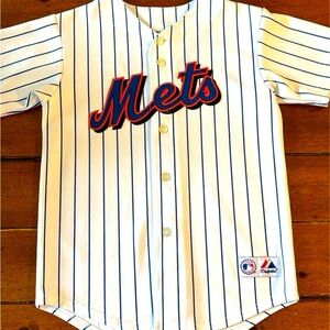 Majestic Mets Jersey Reyes #7 Youth M